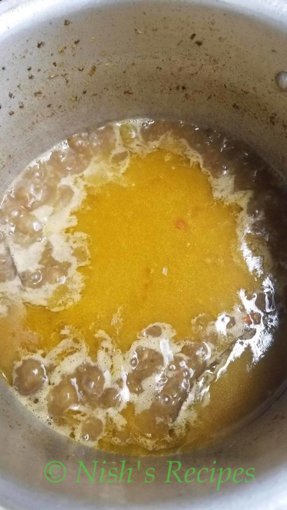 Add water for mutton Briyani