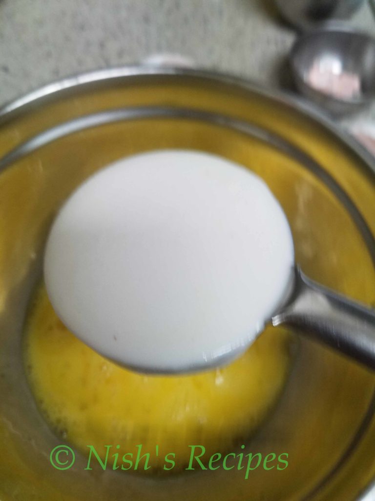 Add batter for Egg Kuzhipaniyaram