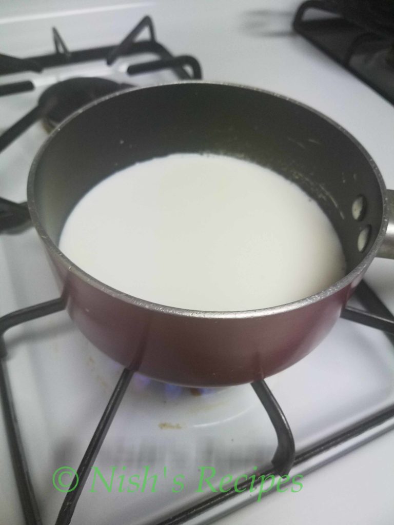 Boil milk for Traditional Filter Coffee