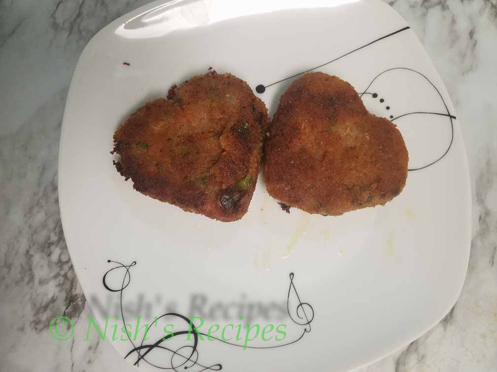 Vegetable Cutlet ready