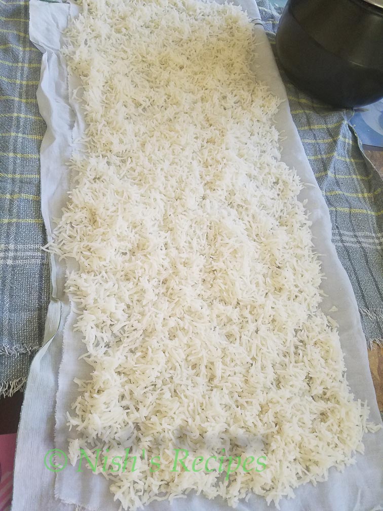 Rice for Hyderabad Chicken Biriyani