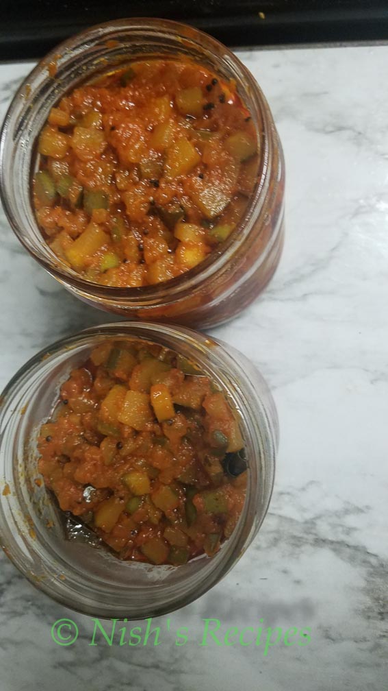 Store Instant Mango Pickle in jar