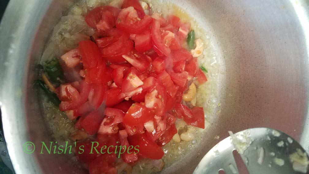 Add tomato for Tomato Rice
