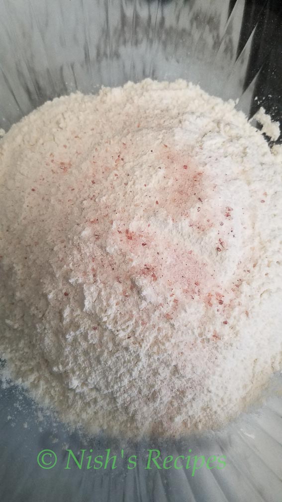 Flour and salt for Stuffed Garlic Bread