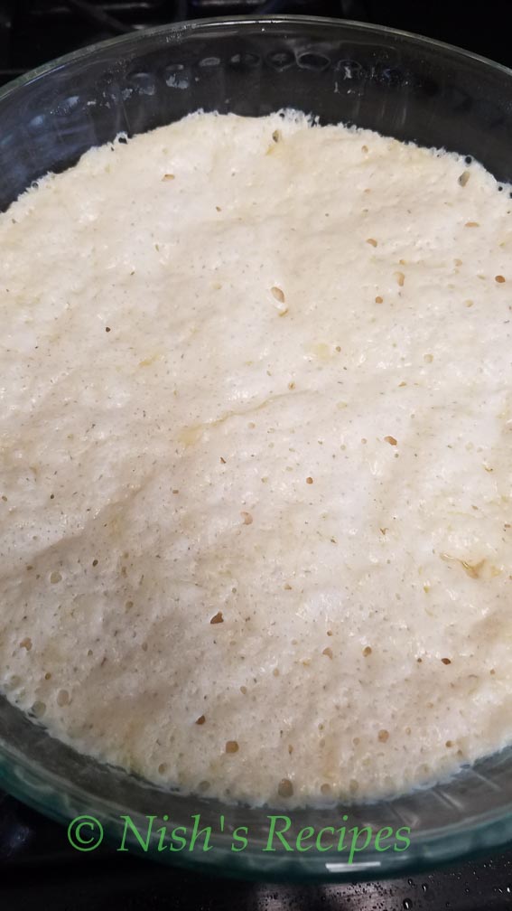 Raised dough for Stuffed Garlic Bread
