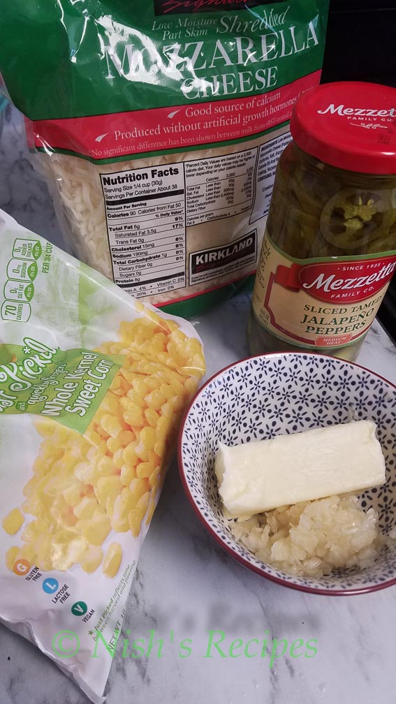 Other ingredients for Stuffed Garlic Bread