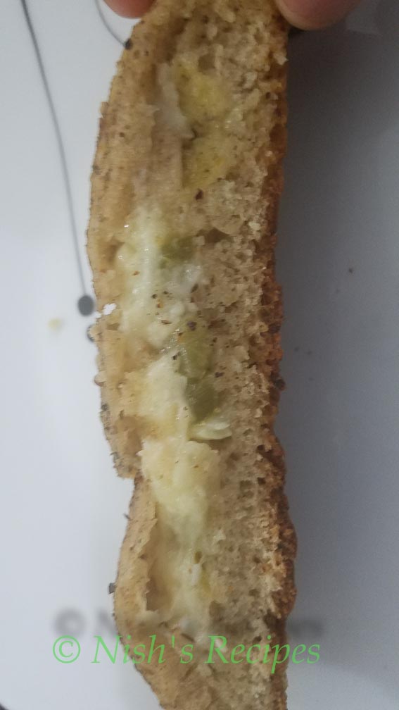 Inside Stuffed Garlic Bread 