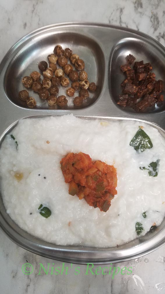 Serve Curd Rice with pickle