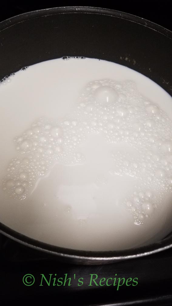 Boil milk for Homemade Paneer