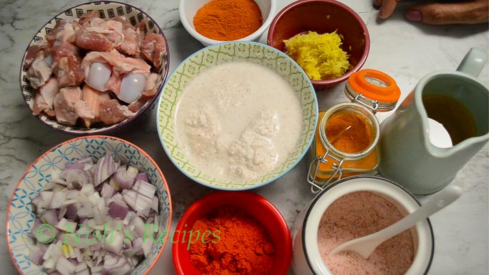 Ingredients for Mutton Salna