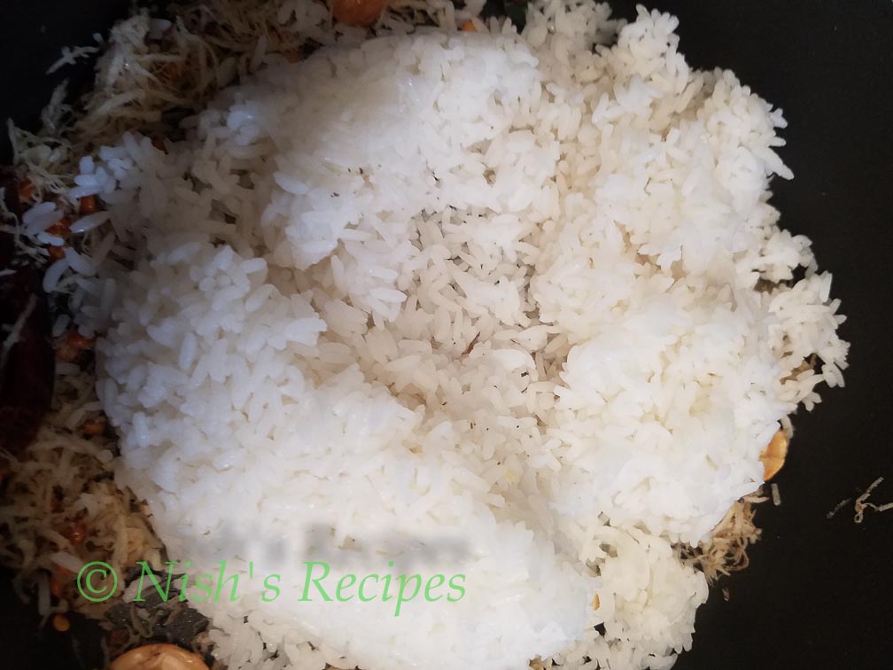 Add rice for Coconut Rice
